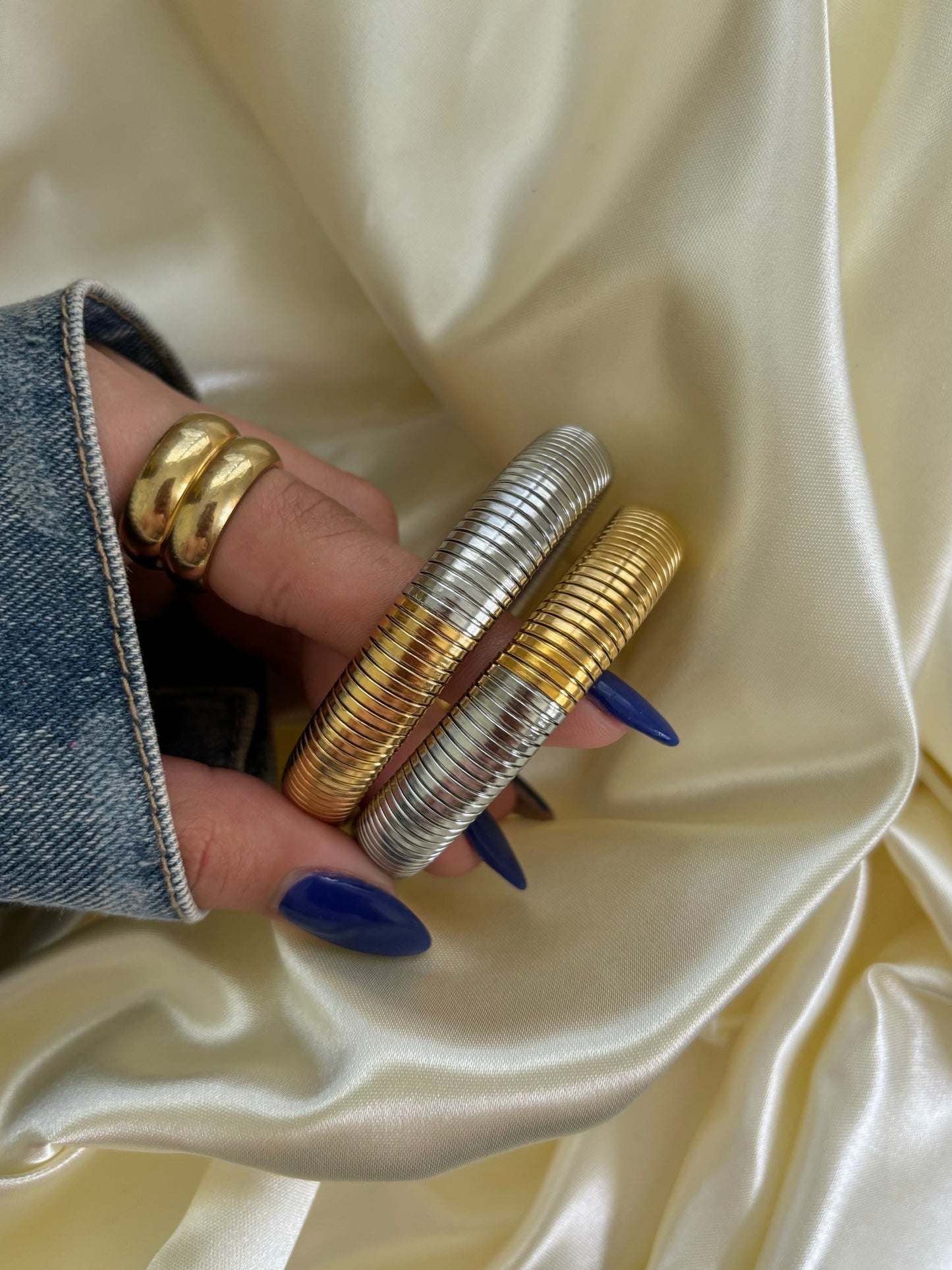 SNAKE BANGLE DOS TONOS