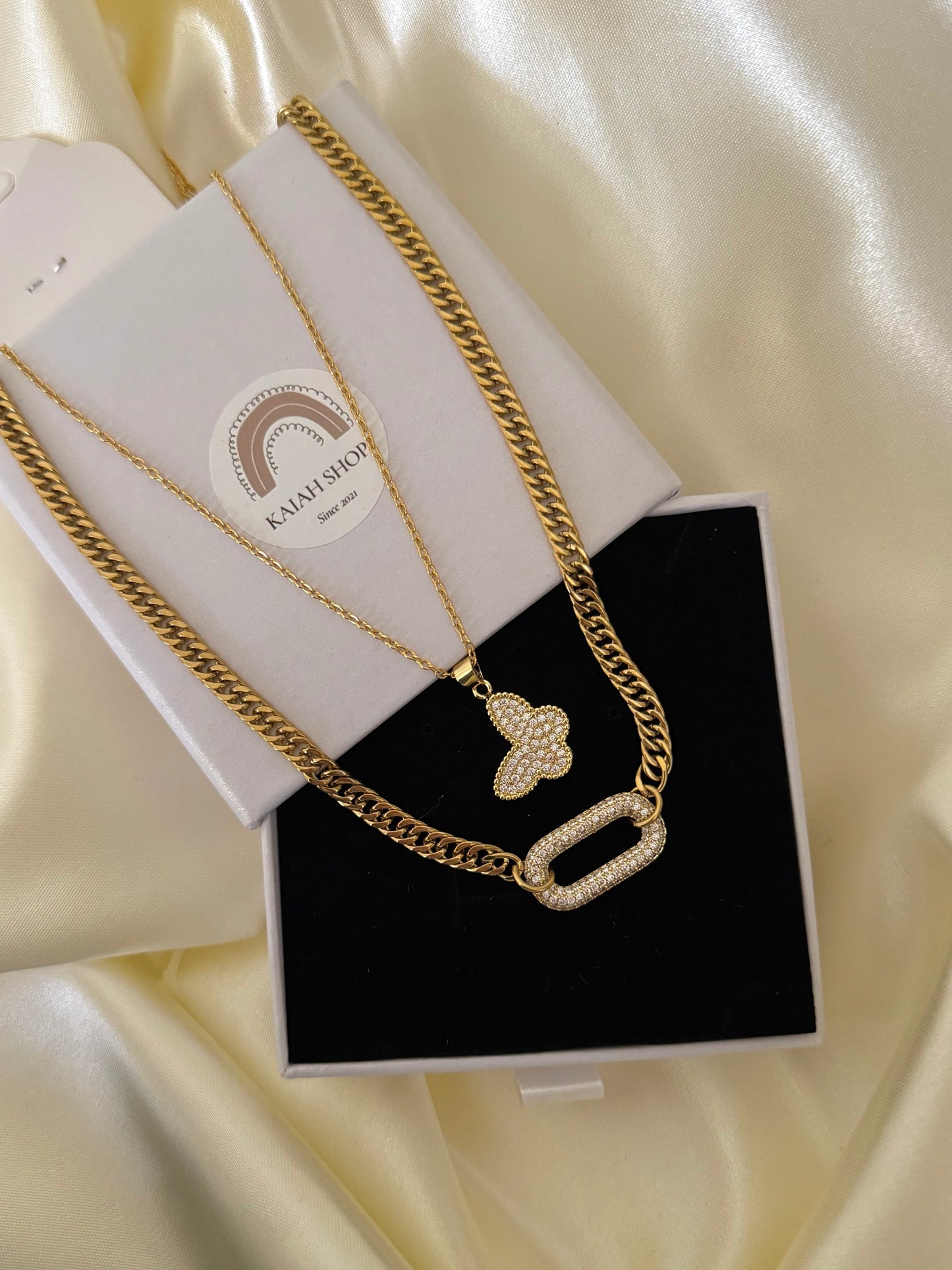 BUTTERFLY & REGULAR DAINTY CHAIN