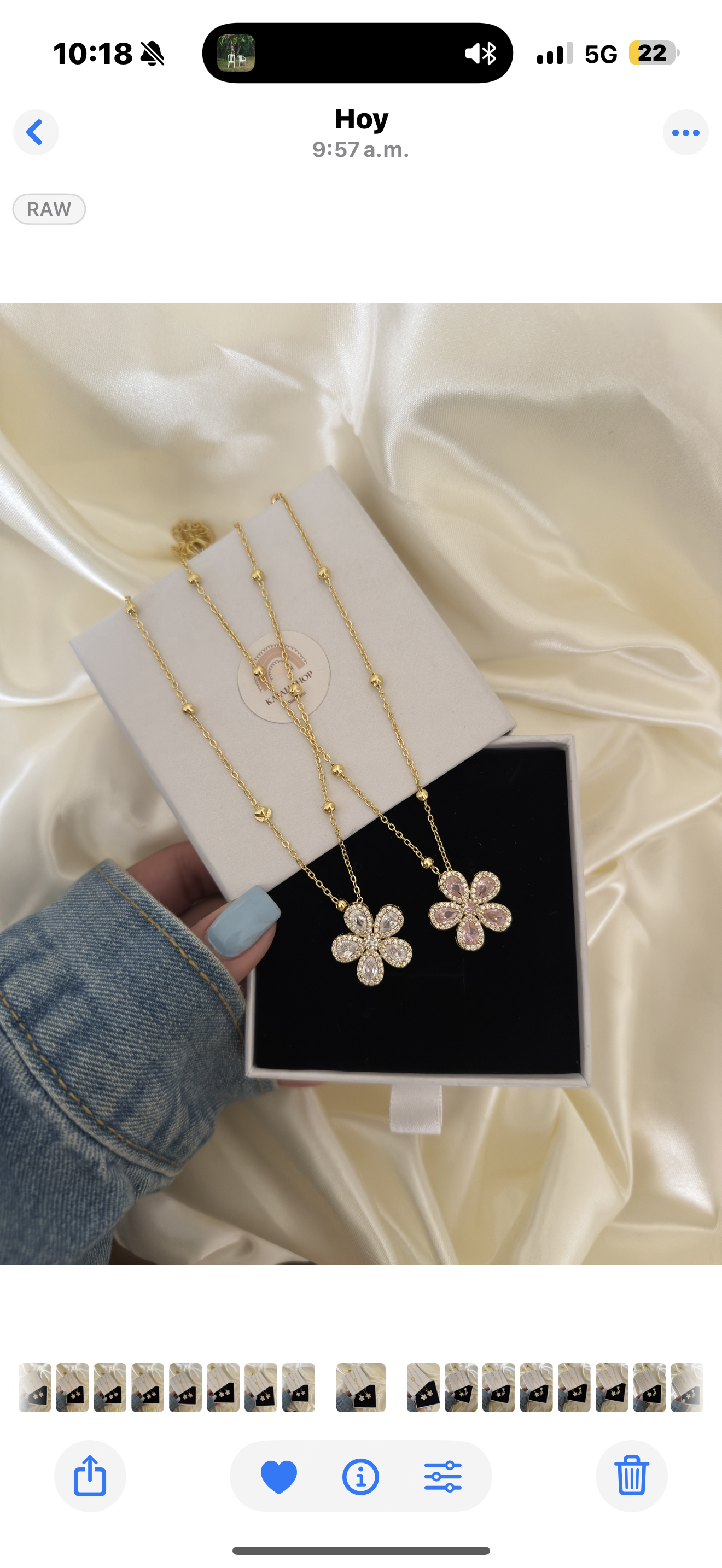 DAINTY FLOWERS PINK & CLEAR