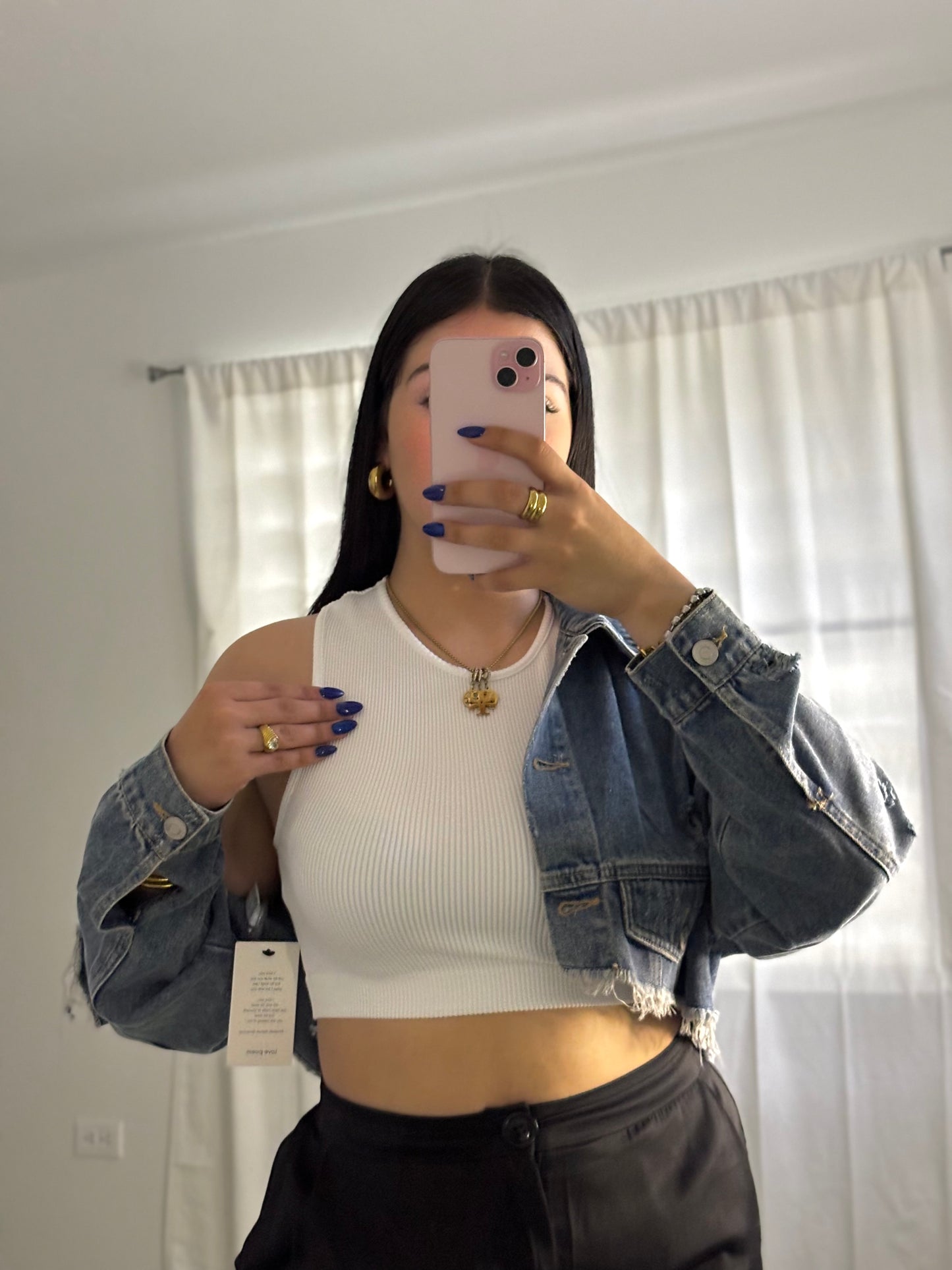 WHITE DAILY BASIC TOP
