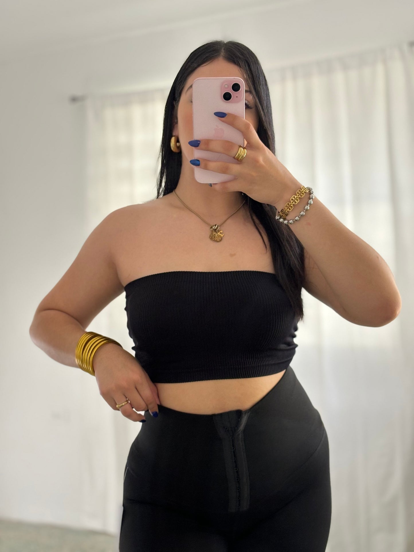 CONJUNTO TOP Y LICRA CON FAJA