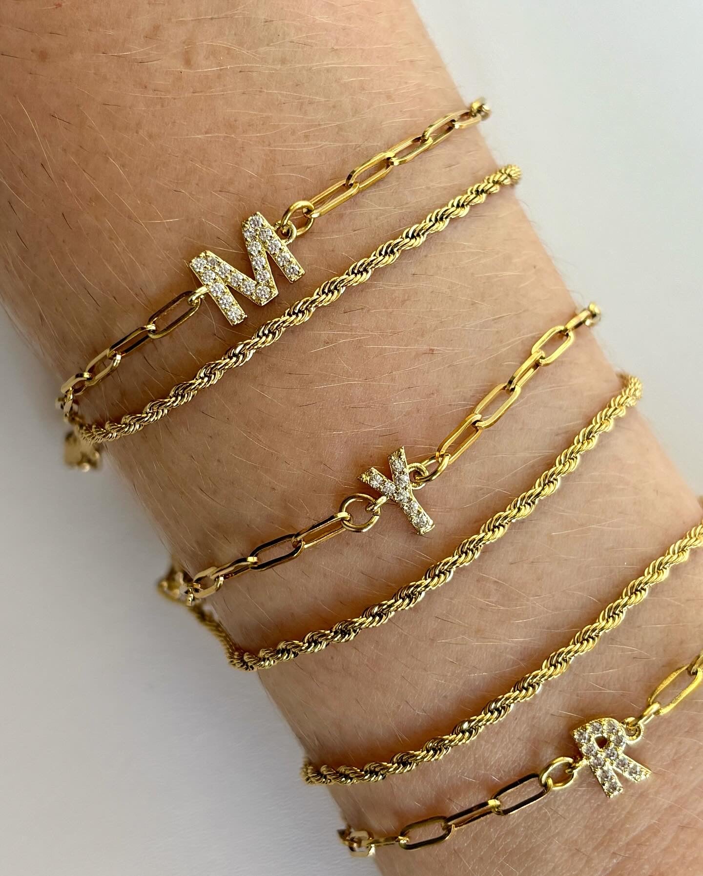 LAYER INITIAL BRACELET