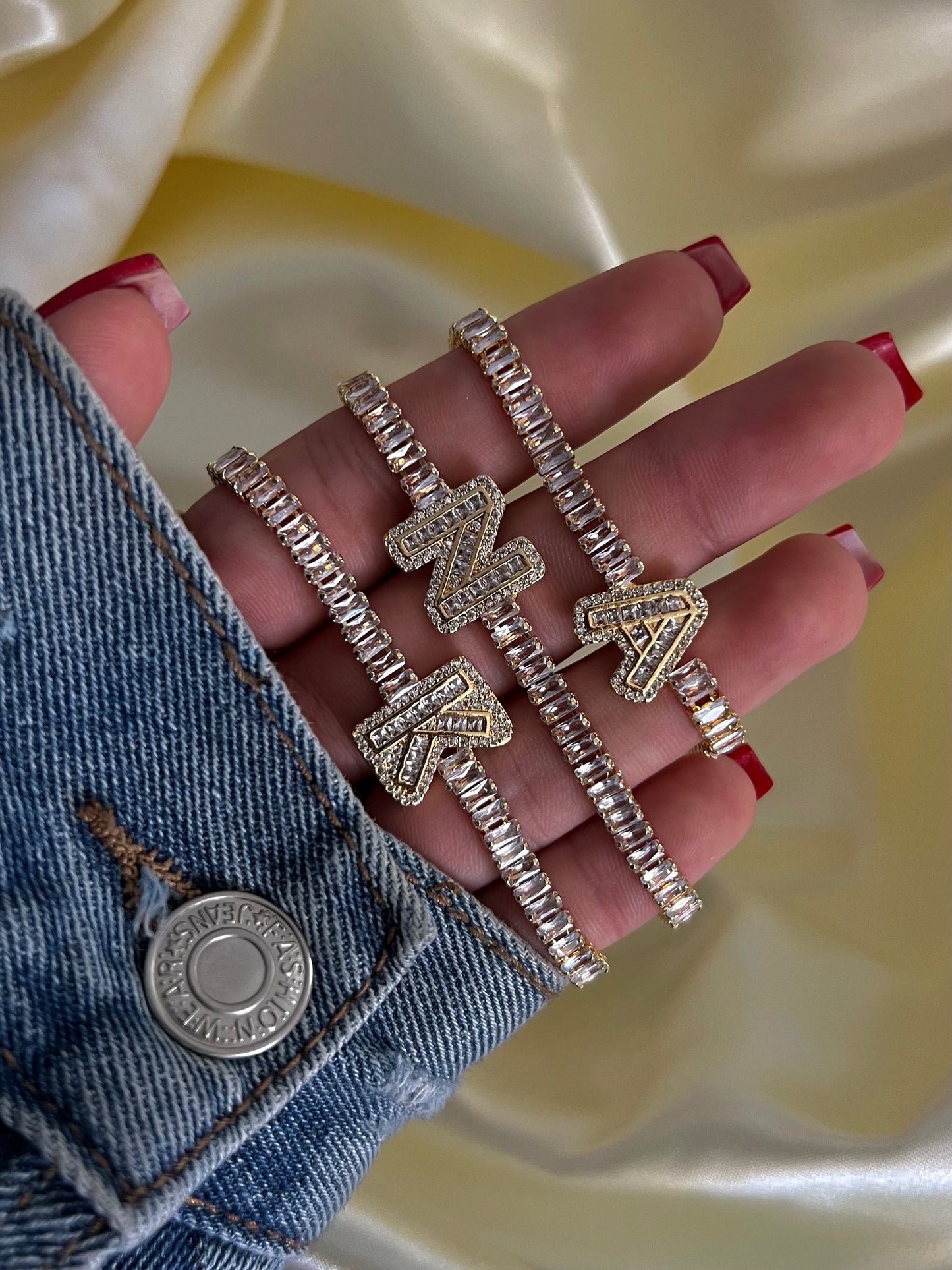 CHUNKY LETTER BRACELETS