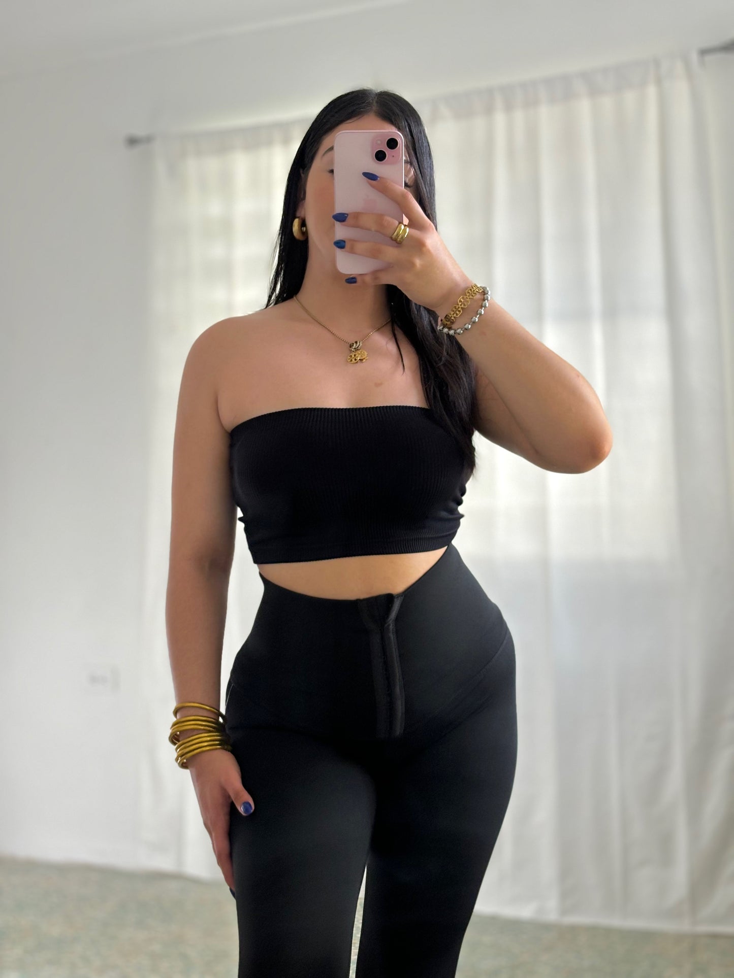 CONJUNTO TOP Y LICRA CON FAJA