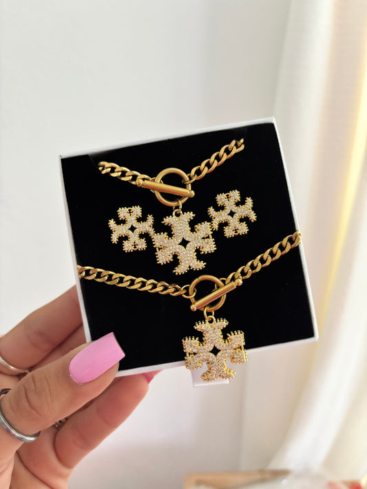 TORY 3 PIECES SET GOLD