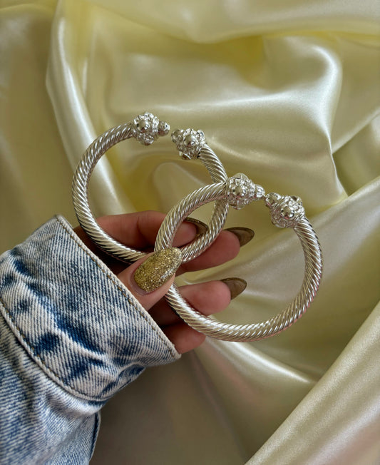 SILVER SERPENTINA BANGLE