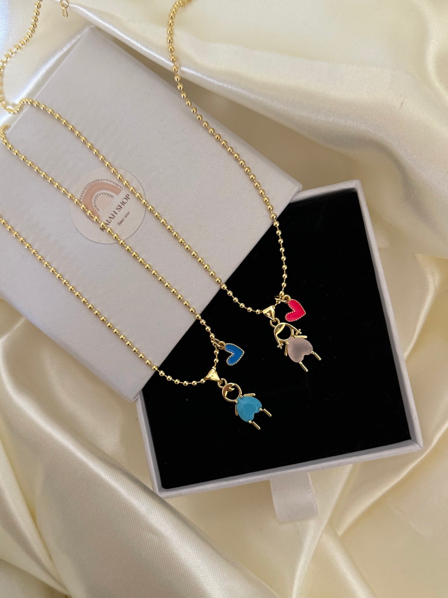 GIRL & BOY BALL NECKLACE