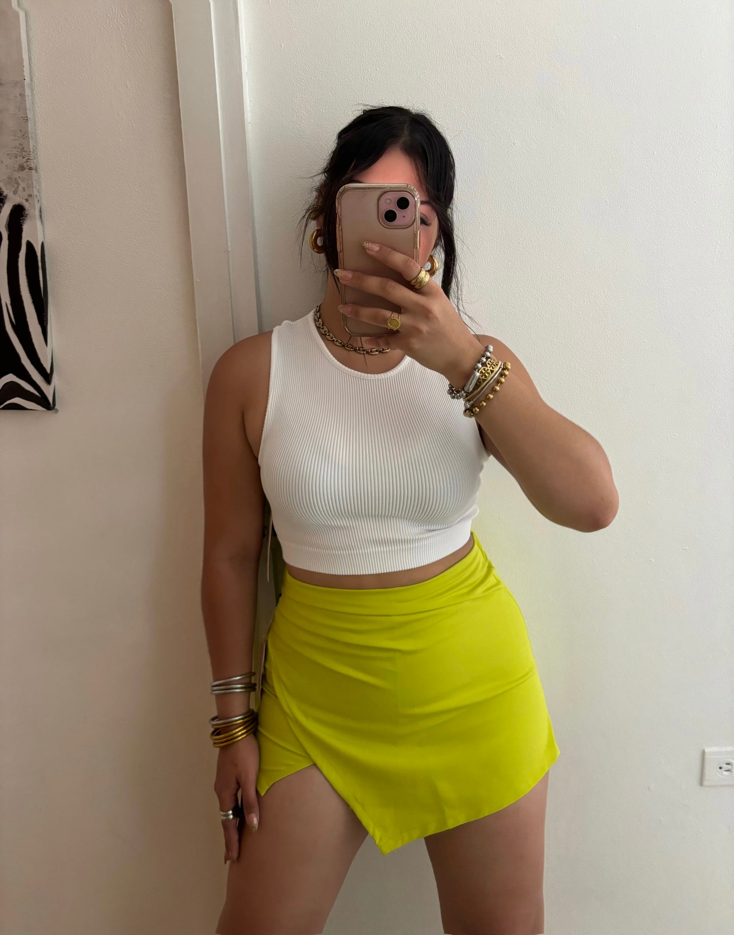 KEY LIME SKORT