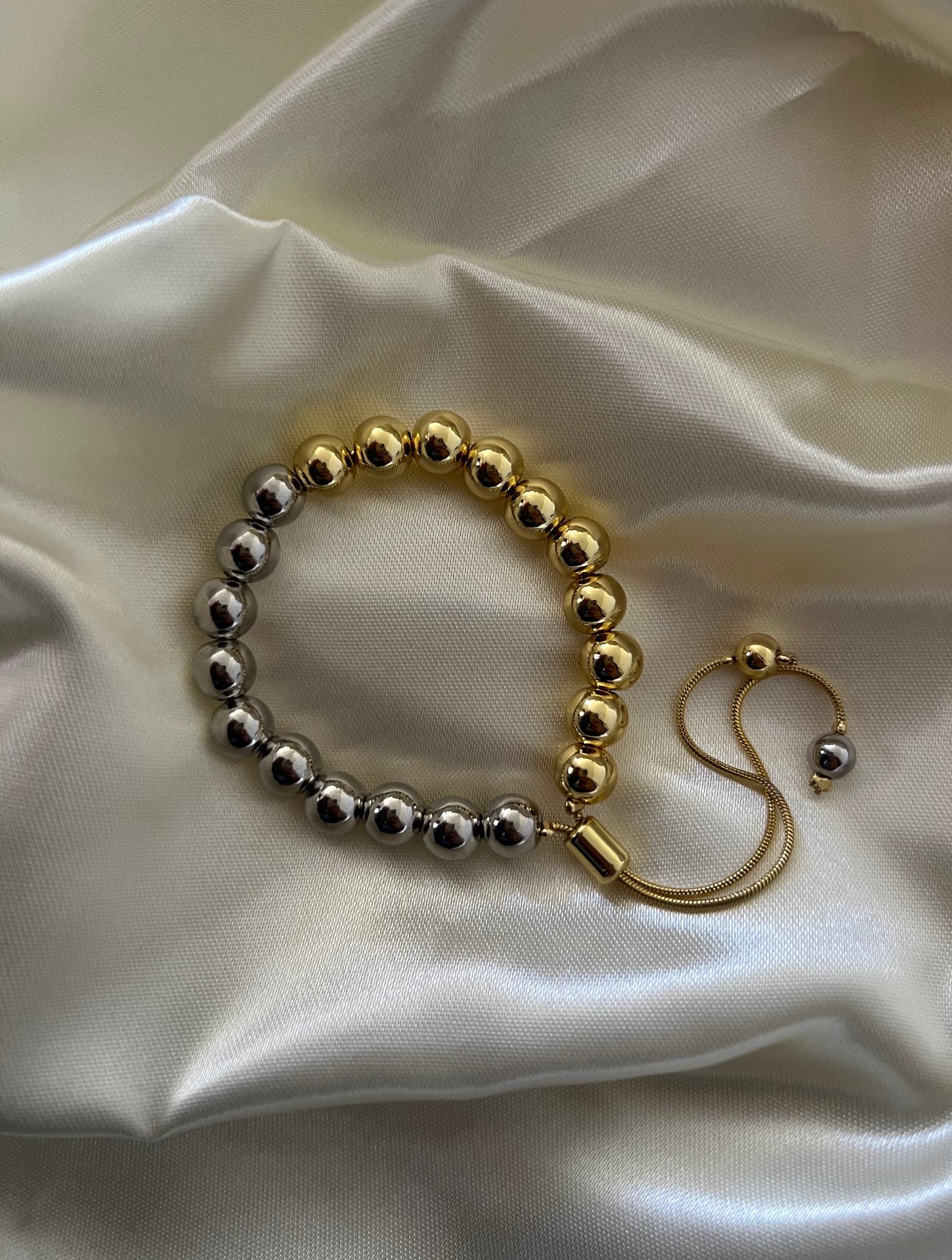 8MM DOS TONOS SILVER & GOLD