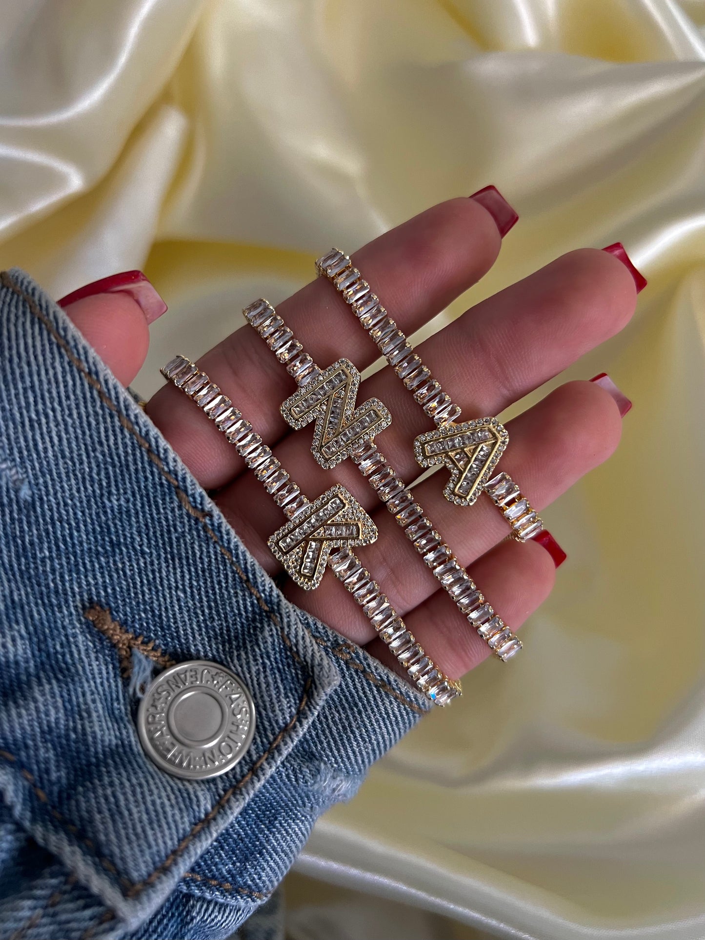 CHUNKY LETTER BRACELETS