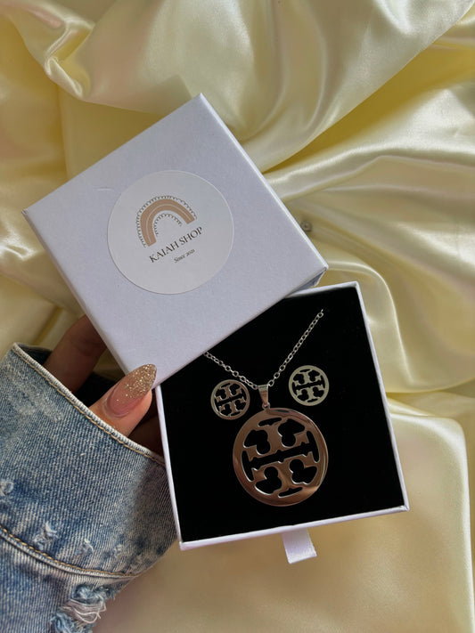 TORY B SILVER SET