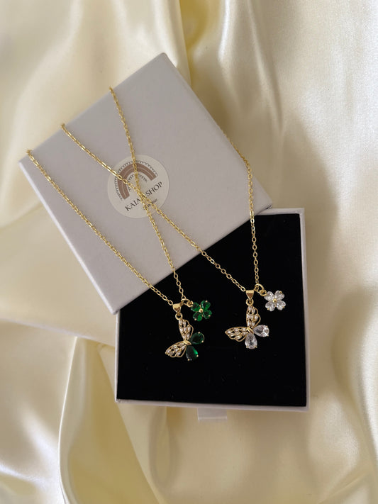 CIRCON BUTTERFLY NECKLACE