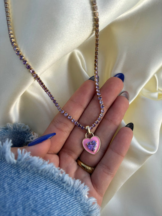PURPLE BARBIE NECKLACE