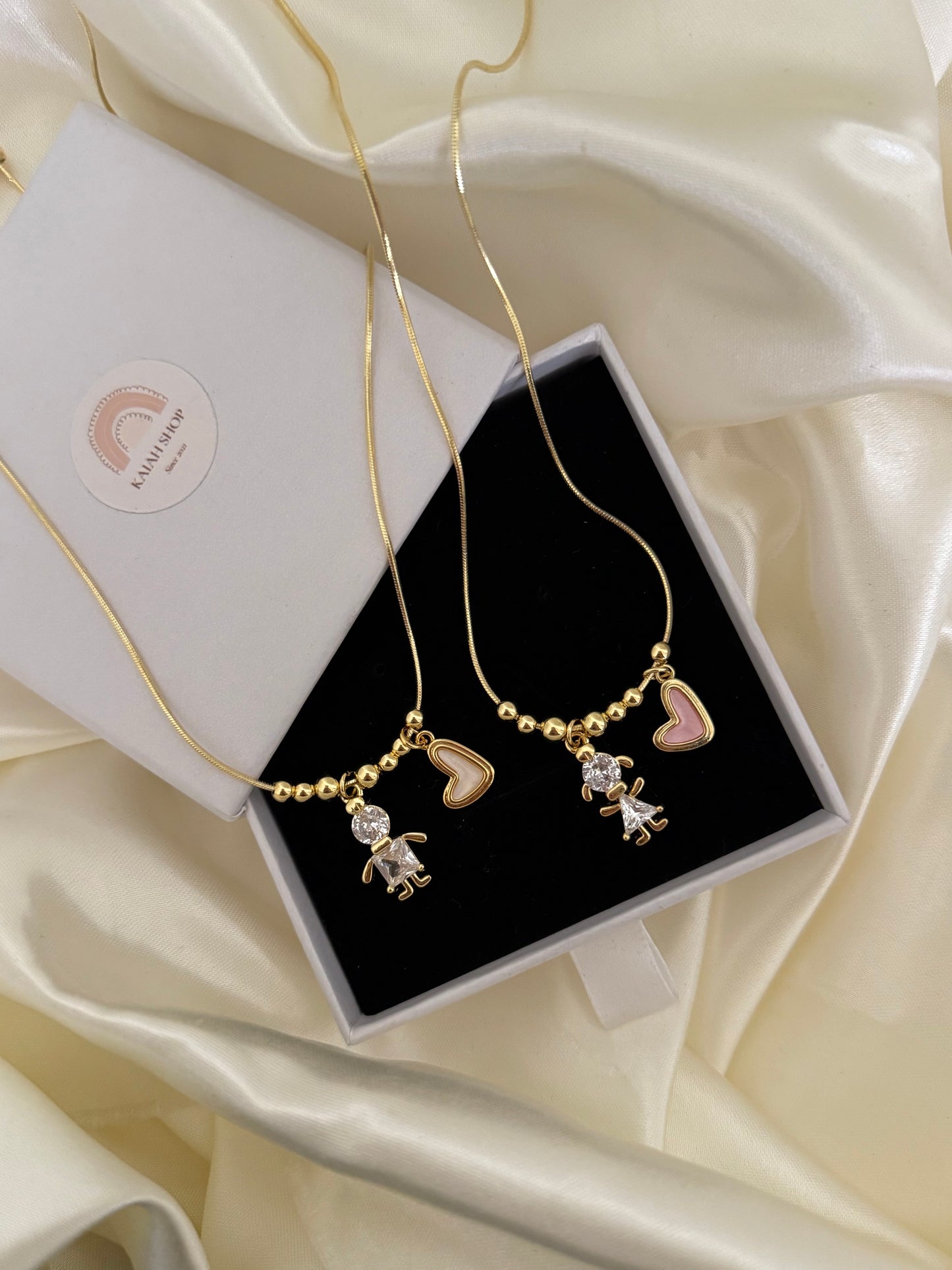 BOY & GIRL HEART NECKLACE